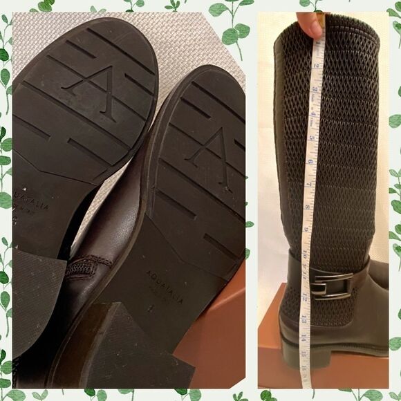 Aquatalia RARE stretch leather riding boots size 6 - Picture 11 of 11